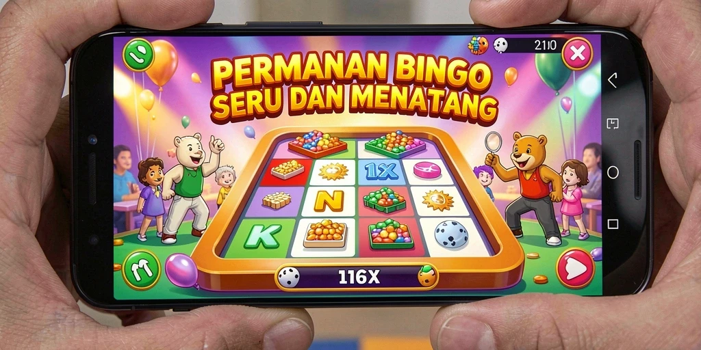 Tampilan gameplay 116X yang menampilkan suasana seru permainan Bingo.