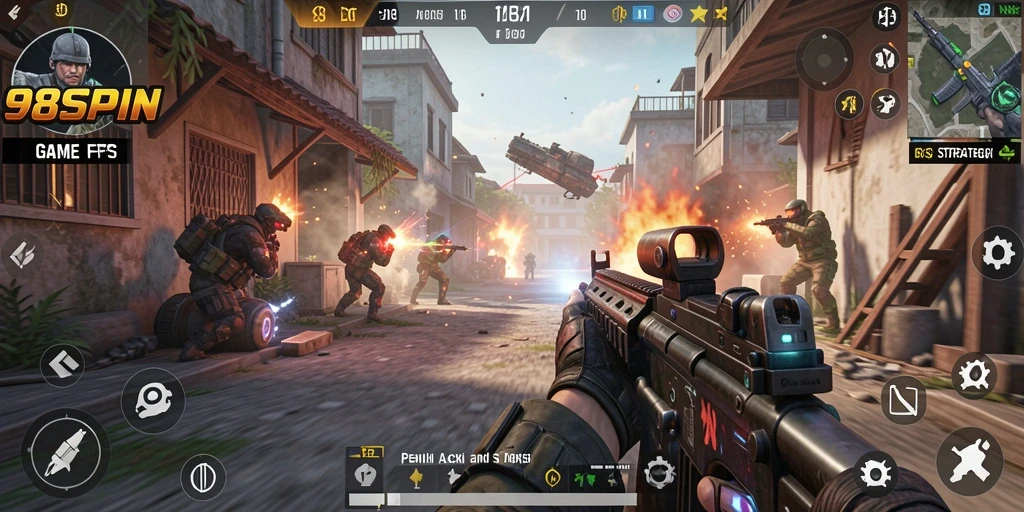 Tangkapan layar utama gameplay yang mendebarkan dari 98SPIN.