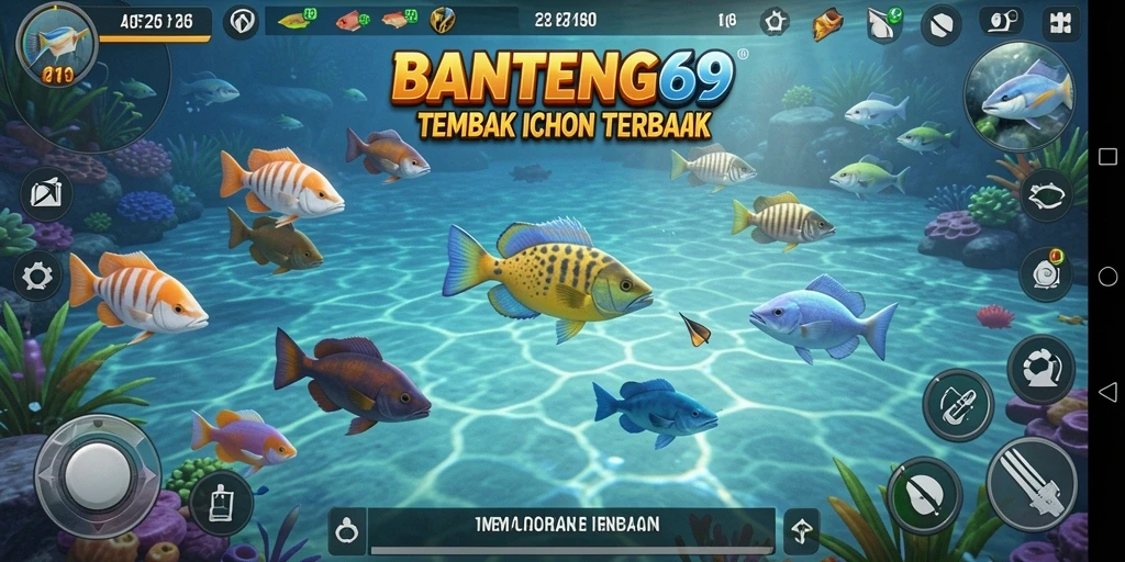 Tampilan seru dari gameplay Tembak Ikan BANTENG69 yang menegangkan.