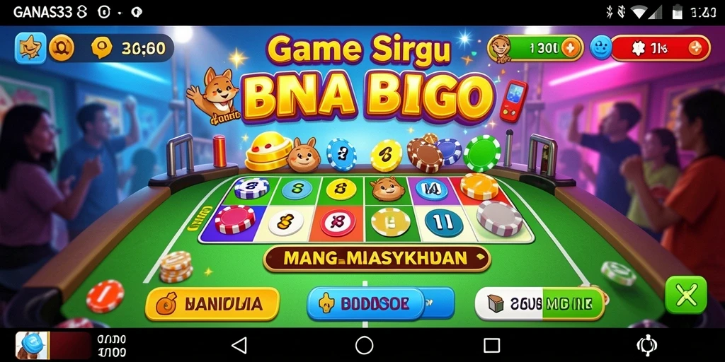 Tampilan gameplay Bingo yang seru di GANAS33.