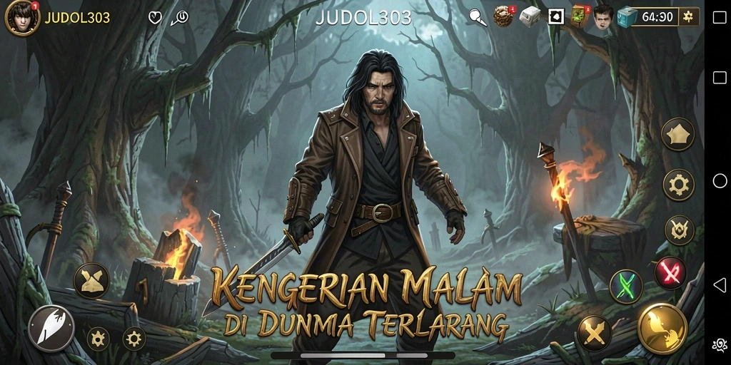 Tangkapan layar gameplay mendebarkan dari JUDOL303 saat menghadapi kegelapan.