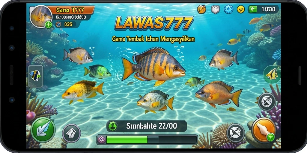 Tampilan seru gameplay Tembak Ikan di LAWAS777.
