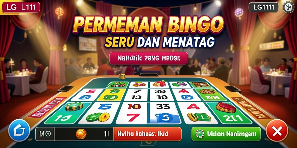 Tampilan gameplay Bingo yang seru dan interaktif.