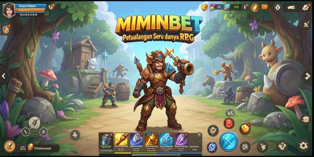 Tampilan gameplay <strong>MIMINBET</strong> dengan aksi pertempuran yang mendebarkan di dunia RPG.
