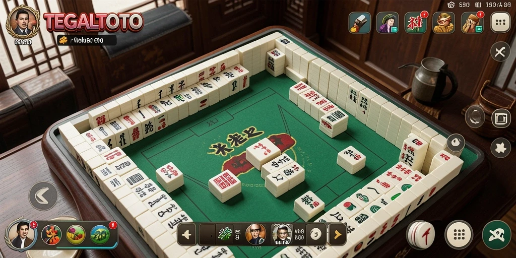 Screenshot gameplay TEGALTOTO dengan grafik menarik dan tantangan Mahjong.