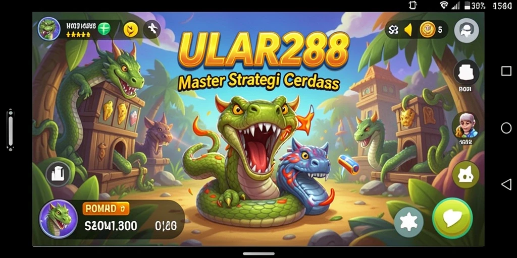 Tampilan seru gameplay ULAR288 dalam mode strategi.