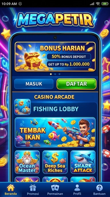 Berbagai kategori aplikasi tersedia di 'megapetir' untuk semua pengguna.